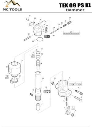 Spare parts of  Tex - 09 PS KL